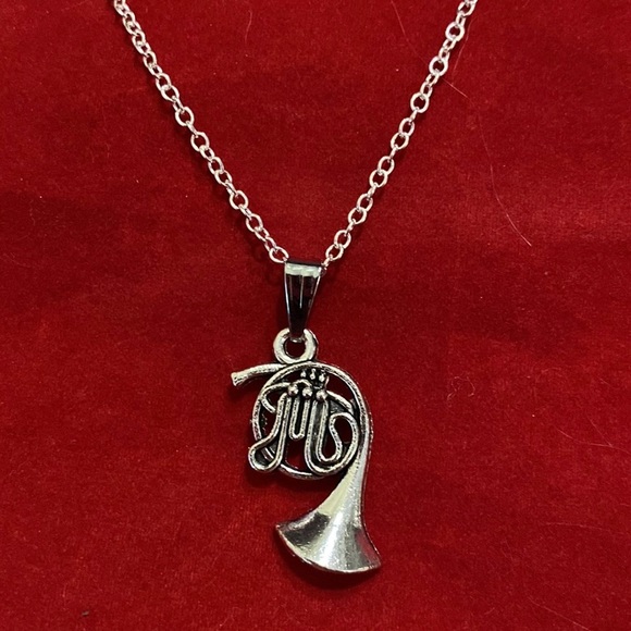 French Horn Necklace Musical Instruments May Be Personalized - Picture 5 of 9